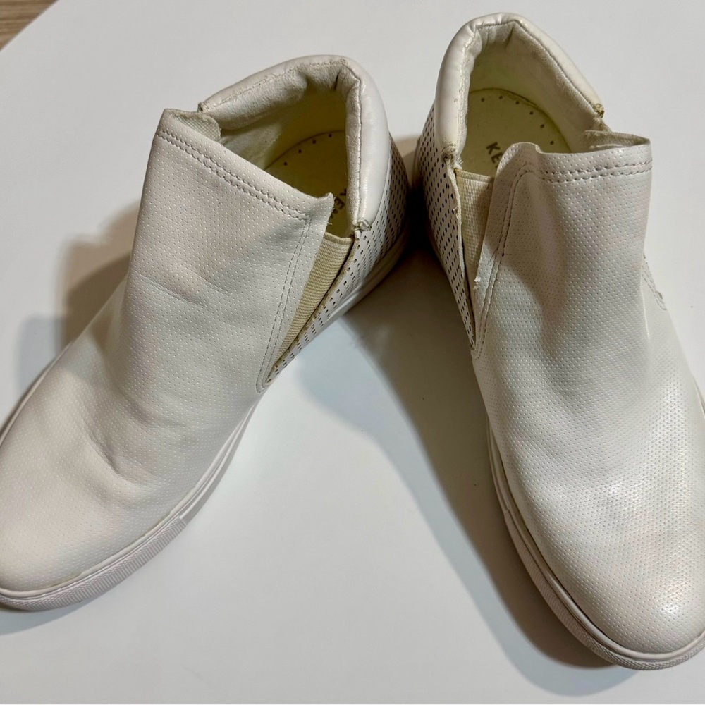 White Slip-On Sneakers